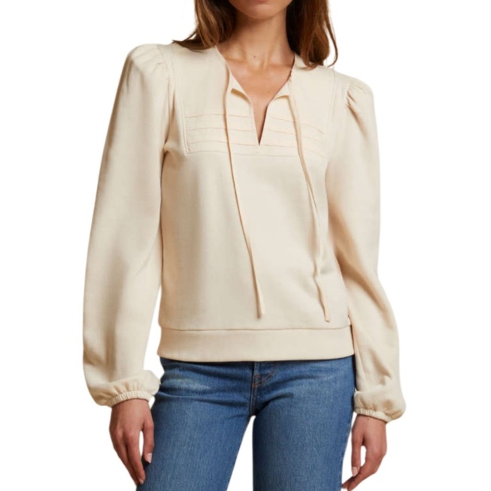 Nation LTD Bonnie Sweatshirt in White Chocolate